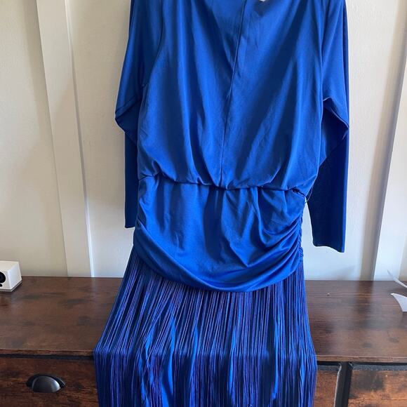 Vintage JCPenneys 7/8 fringe layered dress - Picture 2 of 6